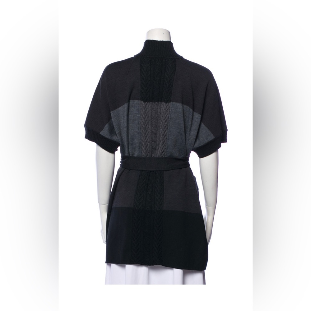 St. John Colorblock Pattern Mock Neck Sweater - image 2